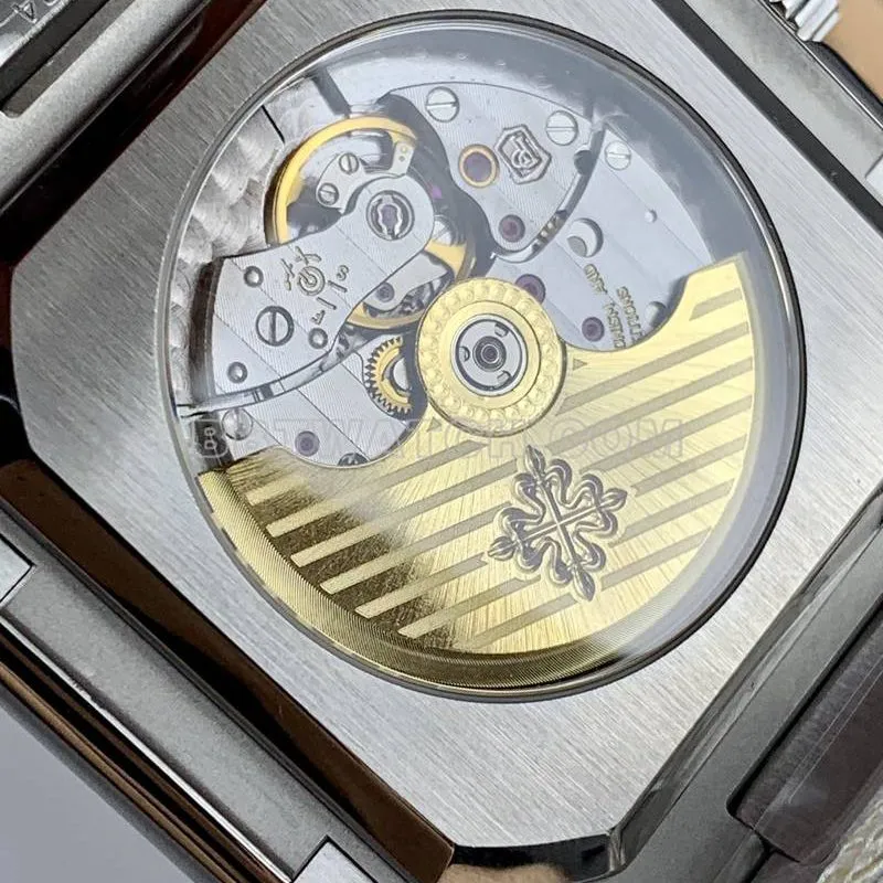 Patek Philippe1:1replica watch PPF FactoryCubitusgreen dial45MMsteel bracelet model 5821front live photo