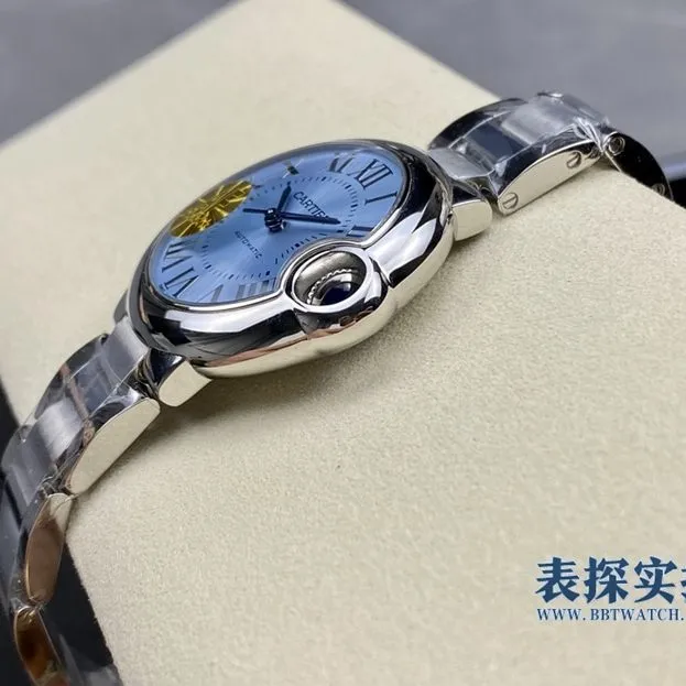 top-tier replicaCartier33mm new color ice blue balloon mechanical model price