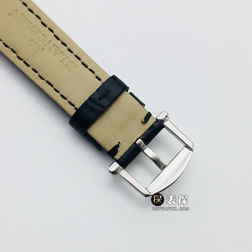 AN FactoryBlancpain classic top-tier watch women's white dialleather strap model pictures and prices front live photo