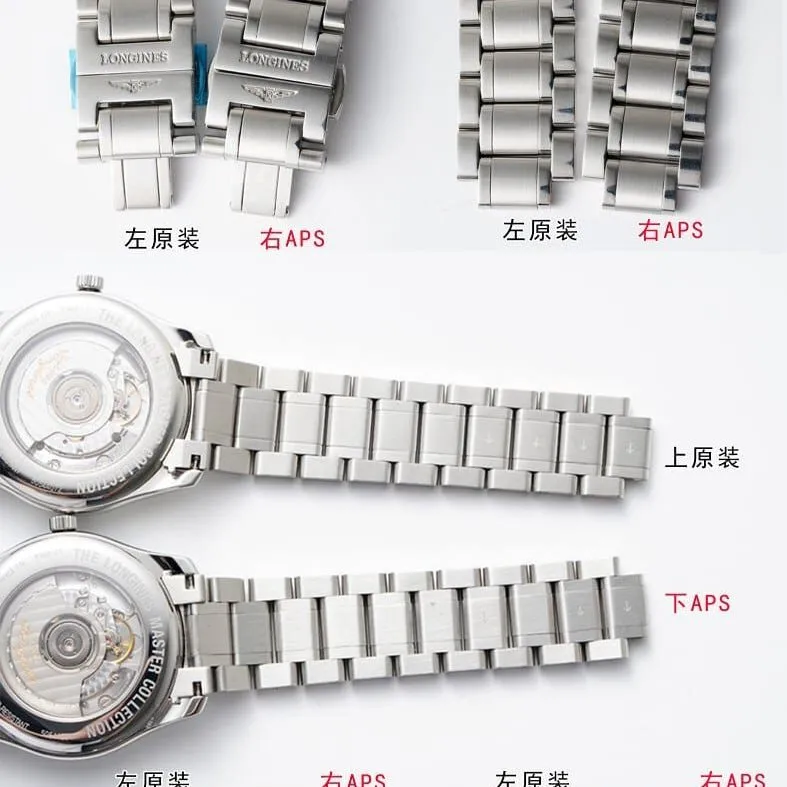 APS factory Longinestop-tier watch famous craftsman big mouth L2.908.4.78.6 real and fake comparison evaluation caseback live photo