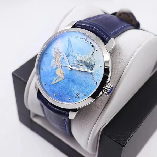 Athens watch gilt classic series 3203-136LE-2/MANARA.04 front view