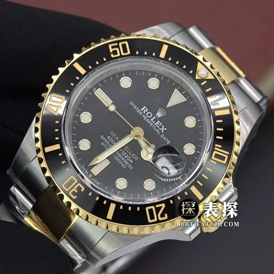 Rolex1:1 watch, vs Sea-Dweller watch, side live photo