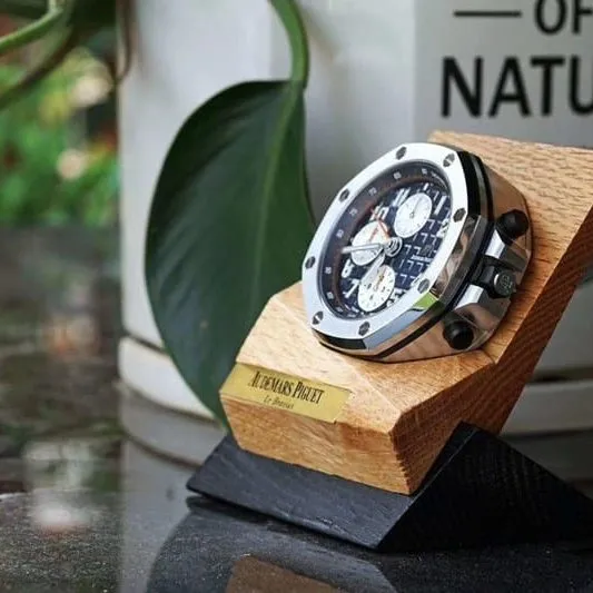 Audemars Piguet desk clock replicaRoyal Oak offshore 26470 desk clock ornament alarm clock side view