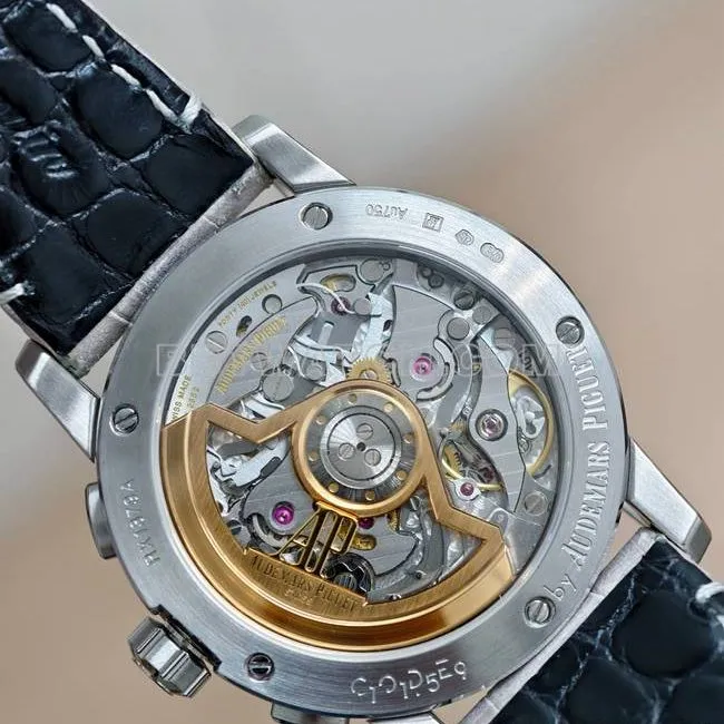 collectible watch CODE 11.59Audemars PiguetAPS factory silver gray plate 4401 mechanical 26393caseback live photo