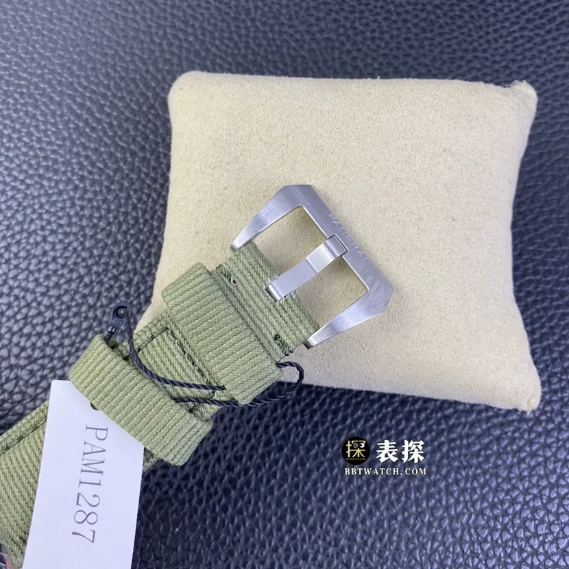 SBF factory Panerai sneak PAM012871:1super watch men's jade green dialleather strap picture and price front live photo