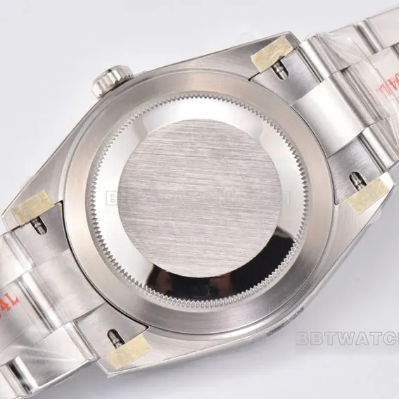 C factory Rolex log 1:1super clonesilver dial41mm three row link m126334-0003braceletlive photos