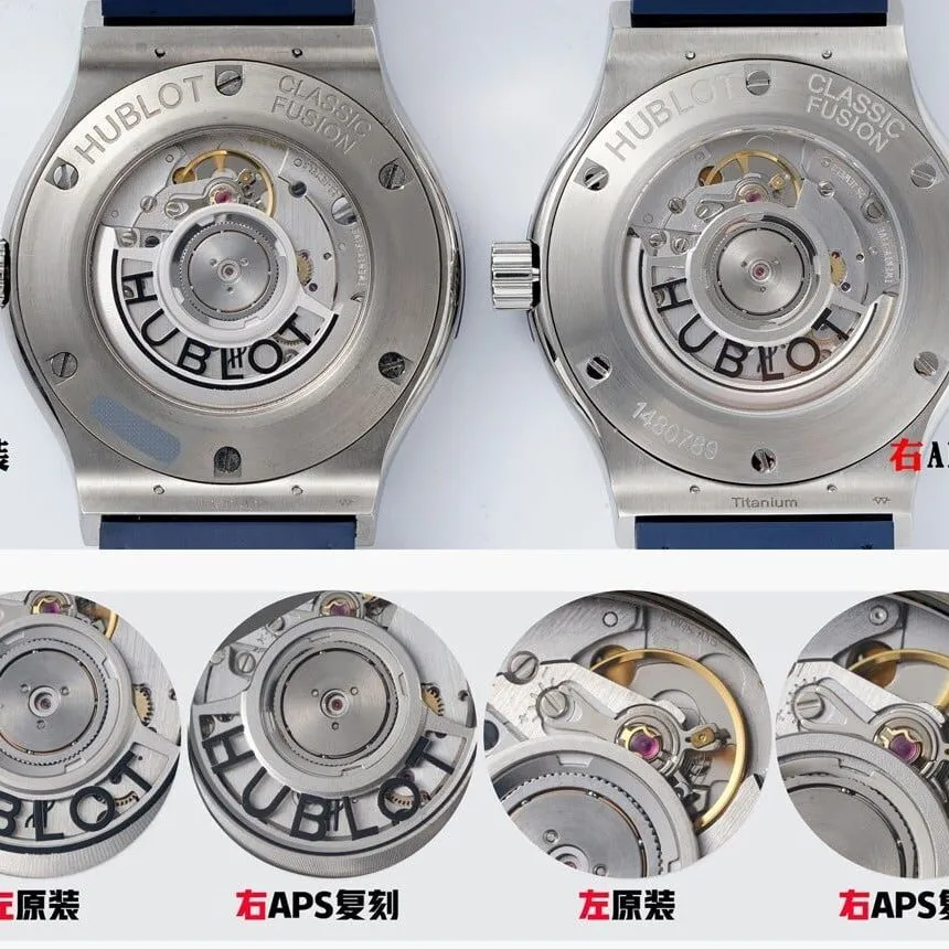 APS factory Hublottop-tier watch classic fusion blue dial542.NX true and false comparison evaluation appearance live photos