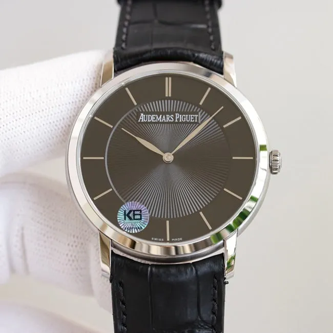 top-tier replicaAudemars PiguetJULES AUDEMARS series silver steel case front view