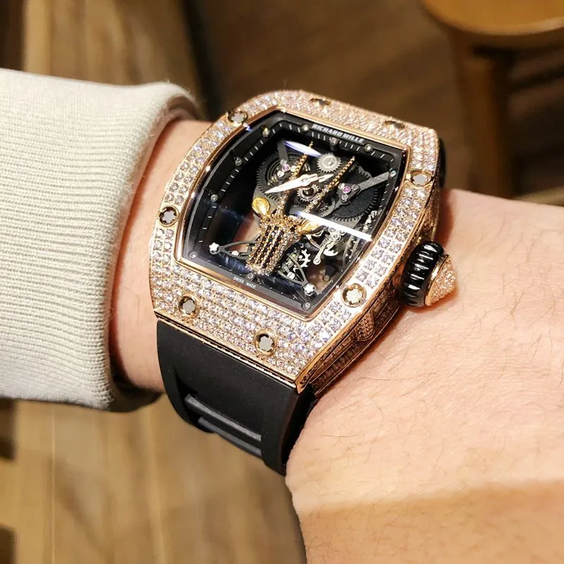 Richard Mille Watch RichardMille Gypsophila Series Men's Mechanical Watch Front View