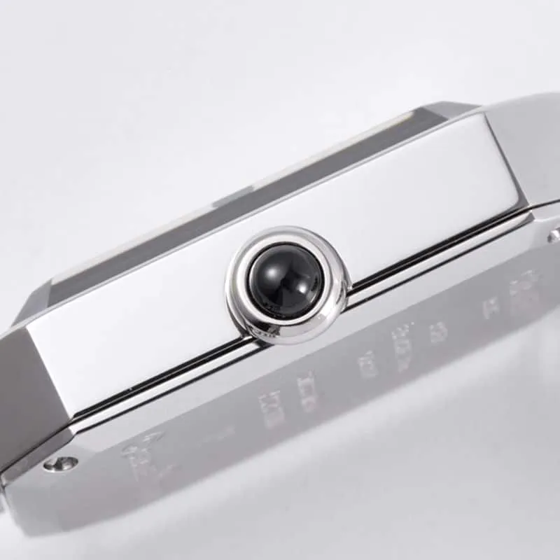 Chanelladies' watchtop-tierhigh-quality replicaPremiere series quartz watch white steel black dial back cover picture