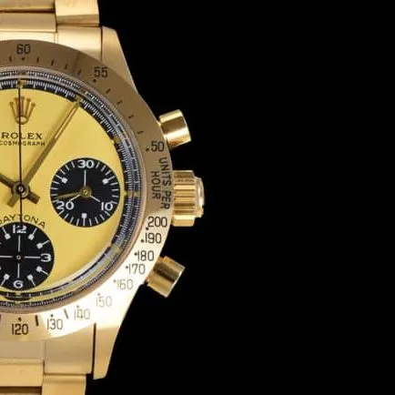 top-tier watch Rolex retro series chronograph manual chronograph movement 18k gold plate men's watch front view