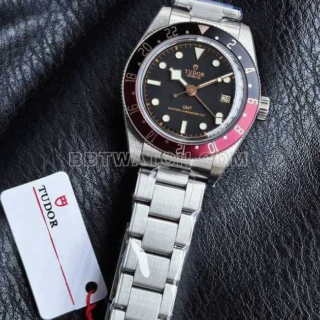 3CF factory top-tier watch Biwan Tudorblack dial black and red circle front live photo