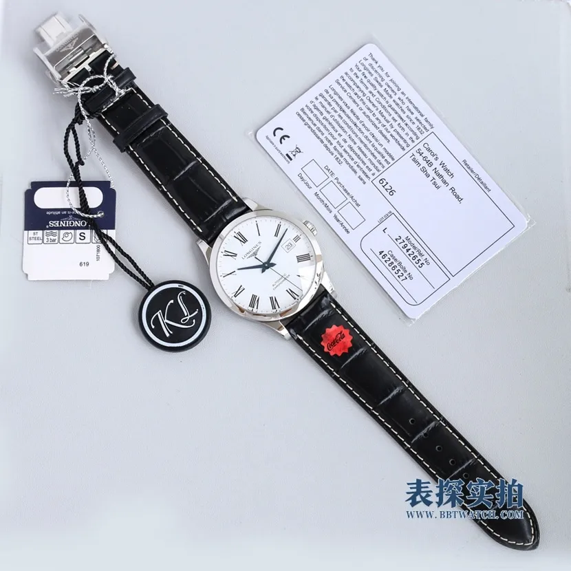 top-tiersuper cloneKL factory Longines pioneer white steel men's mechanical watch price