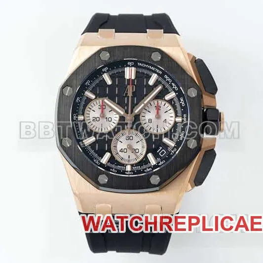 APS factory Audemars PiguetRoyal Oak offshore super cloneblack dialrose gold26420braceletlive photos