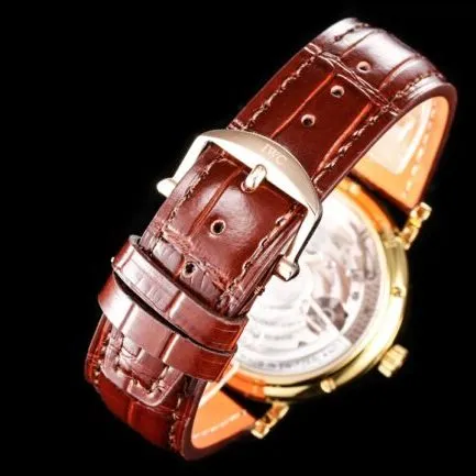 top-tier replicaTWAIWC Portofino series gray plate IW516409 see-through bottom watch clasp picture