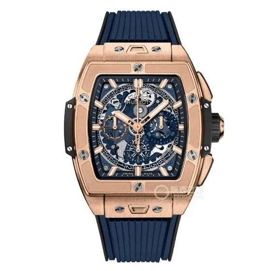 BBF factory Hublot super A blue skeleton disk 642.OX.7180.RX front real picture