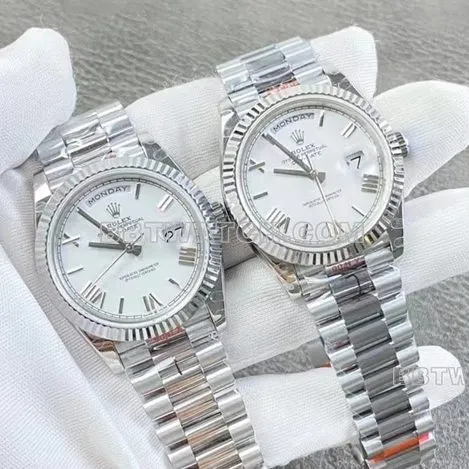 GM FactoryRolexDay-Date type 1:1super clonewhite dialm228239-0046side live photo