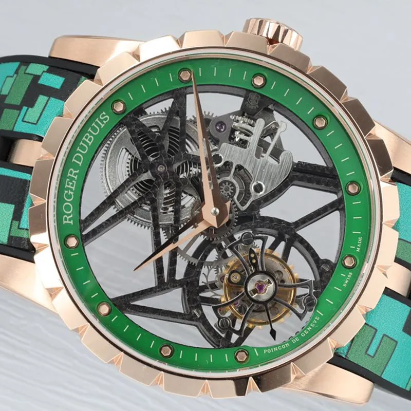 Roger Dubuis top quality imitation watches EXCALIBUR King Series Men's Tourbillon front view