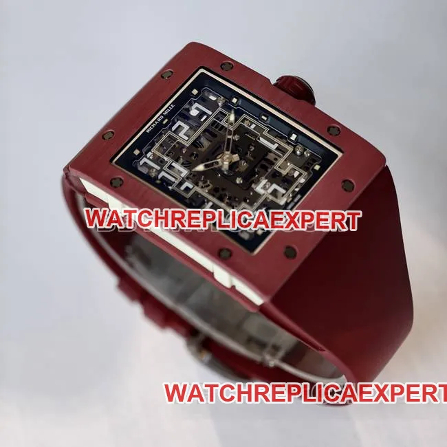 collectible watch RM016 UMI factory Richard Mille red front live photo