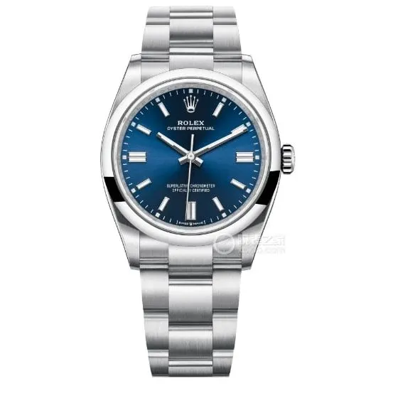 EW Oyster Perpetual Rolex1:1replica watch blue dial31MMsteel bracelet model m277200-0003side live photo
