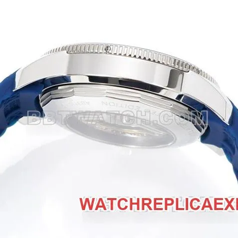 top-tier watch BLS factory super ocean culture Breitlingblue dial rubber braceletfront live photo