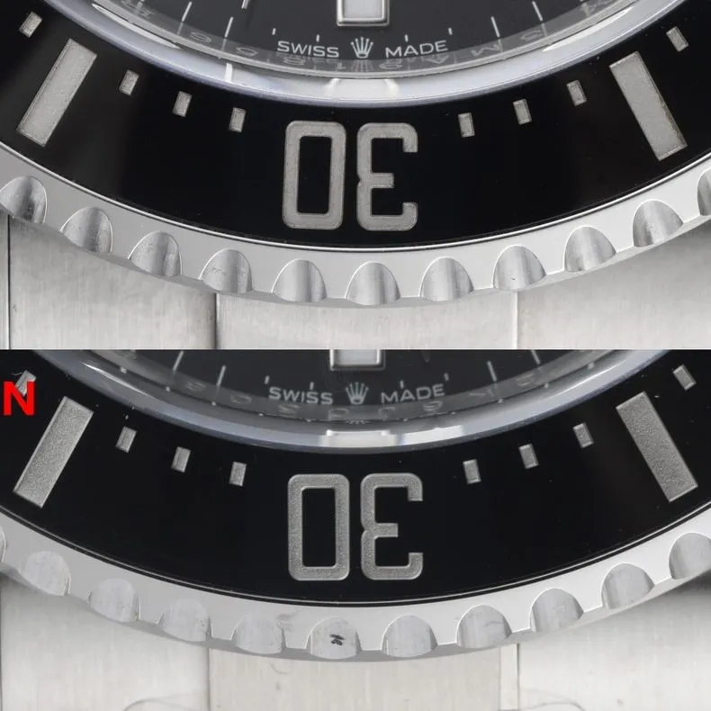 Comparative evaluation of authentic and fake Rolextop-tier collectible watches from Factory C
