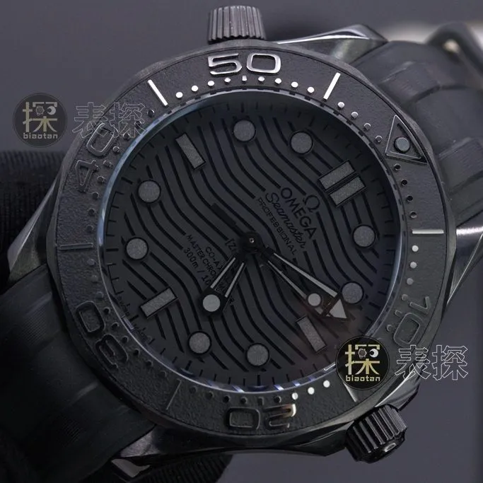 TVS FactorySeamasterOmega1:1replica watch lume gray plate rubber strap front view