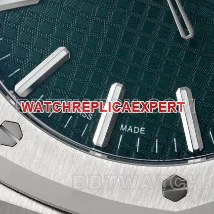 top-tier watch Royal OakDDF factory Audemars Piguetgreen dial4302 mechanical 15510front live photo
