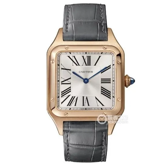 F1 factory Cartier Santos top-tier 1:1high-quality replicasilver dialrose gold medium size WGSA0021front live photo