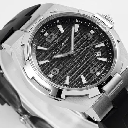 8F factory Vacheron Constantintop-tier watch automatic movement men's black dialsteel bracelet Zonghengsihai series watch front view