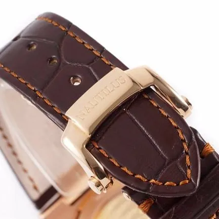 3K Factorytop-tier watch Patek Philippe men's brown plate brown belt self-winding watch front view