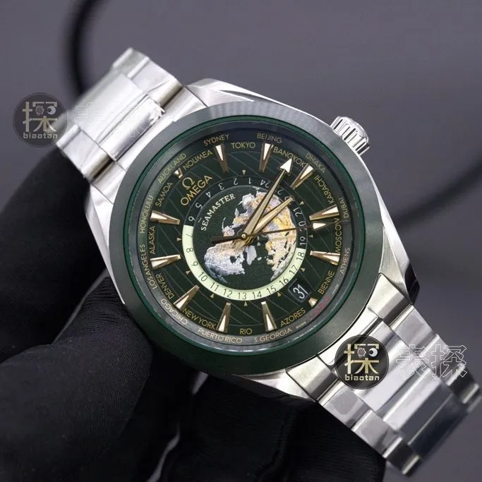 vs world time green dial, Omega1:1 watch