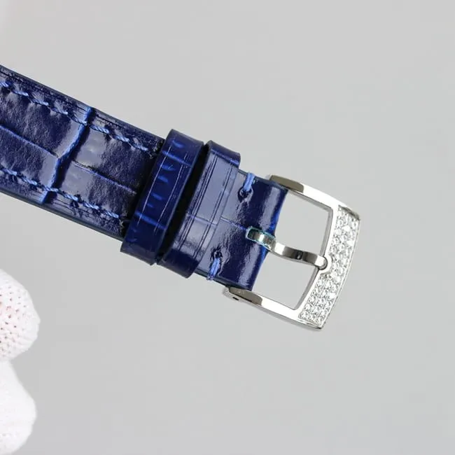 top-tier replicaChopardhigh-quality watch women's blue dial blue belt new chopard Happy Sport series mechanical leather strapmovement picture