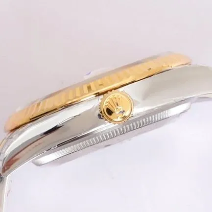 EW FactoryRolextop-tier watch men's gold disc gold belt Oyster Datejust36 series mechanical watch front view