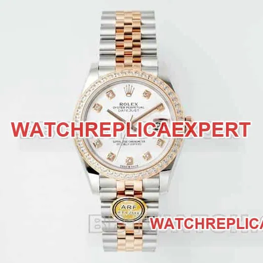 ARF FactoryRolex log 1:1super clonediamond bezel31mm intergold five-lattice chain link278381braceletlive photos