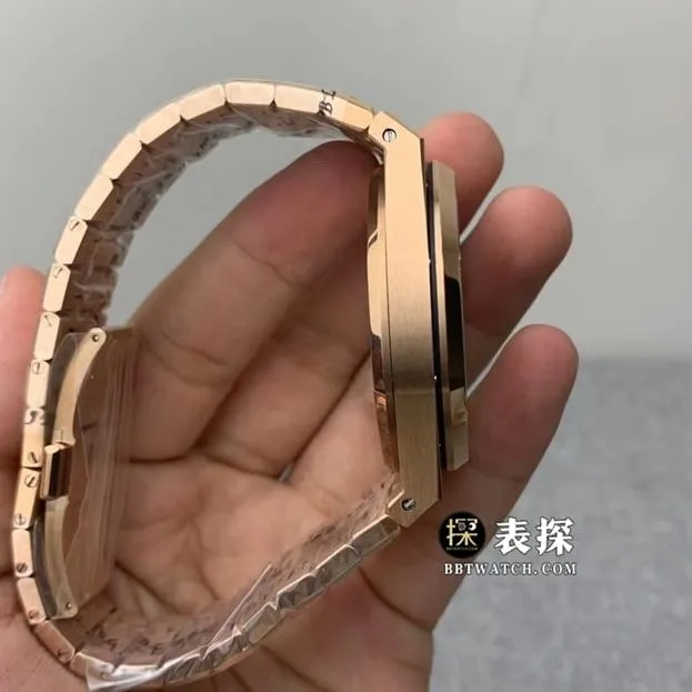 R8 factory Audemars PiguetRoyal Oaktop-tier watch men's gold plate tourbillonsteel bracelet model pictures and prices braceletlive photos