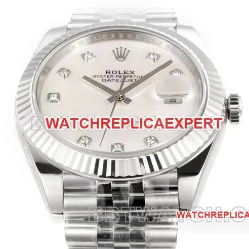 collectible watch JF factory Rolex log dial 3235 mechanical 41mm front live photo