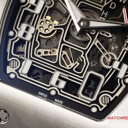top-tier watch Richard Mille hollow dialRM67-01front live photo