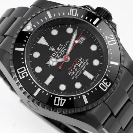 Rolextop-tier men's black dialsteel braceletSubmariner customized version mechanical watch front view