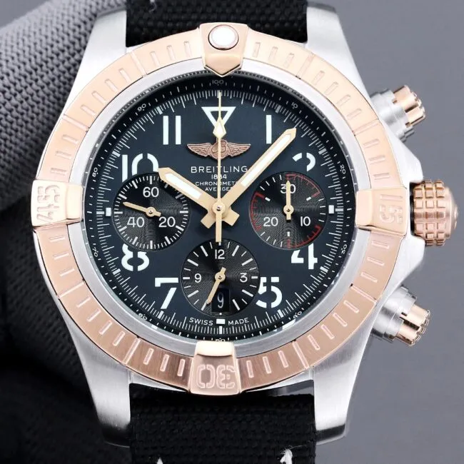 top-tier replicatwBreitling Avengers B01chronograph men's watch front view
