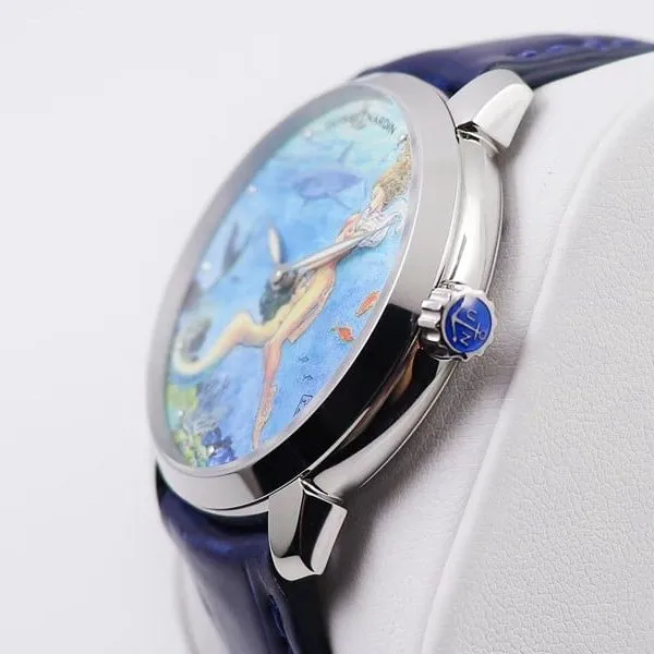high-quality Athens watch gilt classic series 3203-136LE-2/MANARA.08 front view