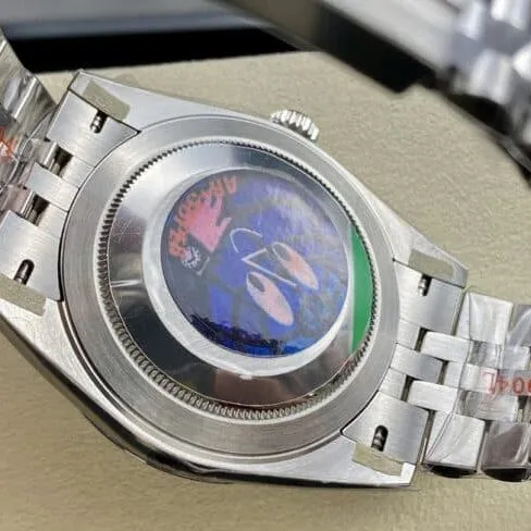 Side view of big factory high-quality replicaAR Return of the King Rolex gray plate Oyster Perpetual Datejust 41 series men's watch