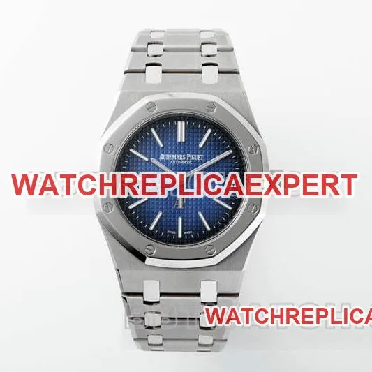 Audemars Piguet optimal collectible watches ZF Factory Royal Oak Blue Plate 2121 movement titanium 15202 front real picture