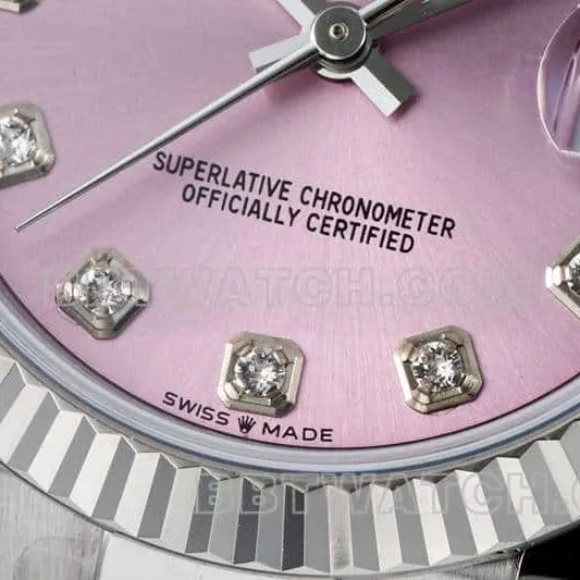 ARF FactoryRolex log pink plate 31mm three grid link 278274front live photo