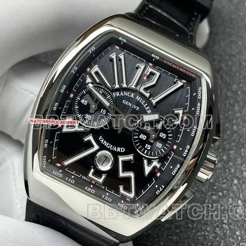collectible watch Franck Muller ABF factory V45black dial leather braceletfront live photo