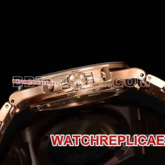 E7 factory Patek Philippe sporty and elegant top-tier black gradient disc pink diamond bezelNautilus5711front live photo