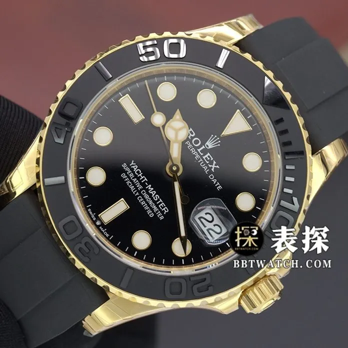 VS Gold Yacht Rolex Yacht-Master top-tier watch front live photo