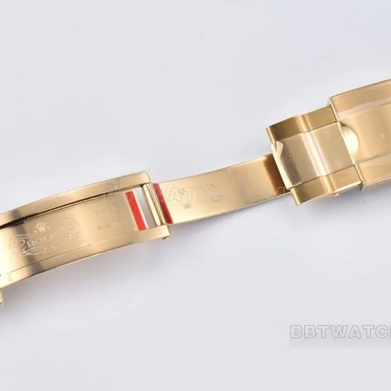 Factory C Rolex Daytonatop-tier 1:1super silver white dialyellow gold rubber model 116518side live photo
