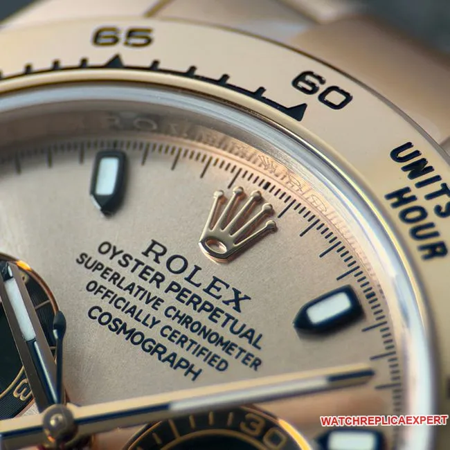 top-tier watch RolexCBD factory Daytonarose gold shell champagne color plate 4130front live photo