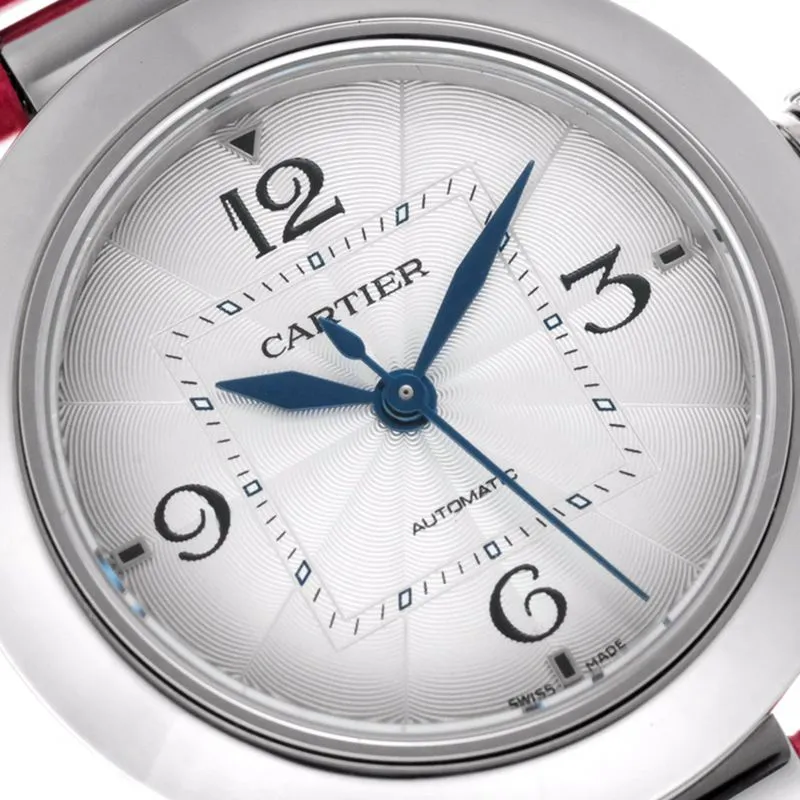 Cartiertop-tierhigh-quality watch Pasha series ladies fully automatic movement watch white face detail shots